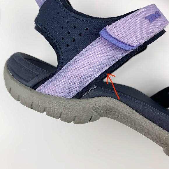 Teva Verra Sport Sandals Purple Adjustable Hiking Outdoor Women's 7 - Picture 7 of 12